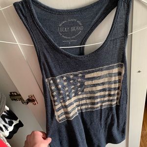 Lucky Brand American Flag Tank